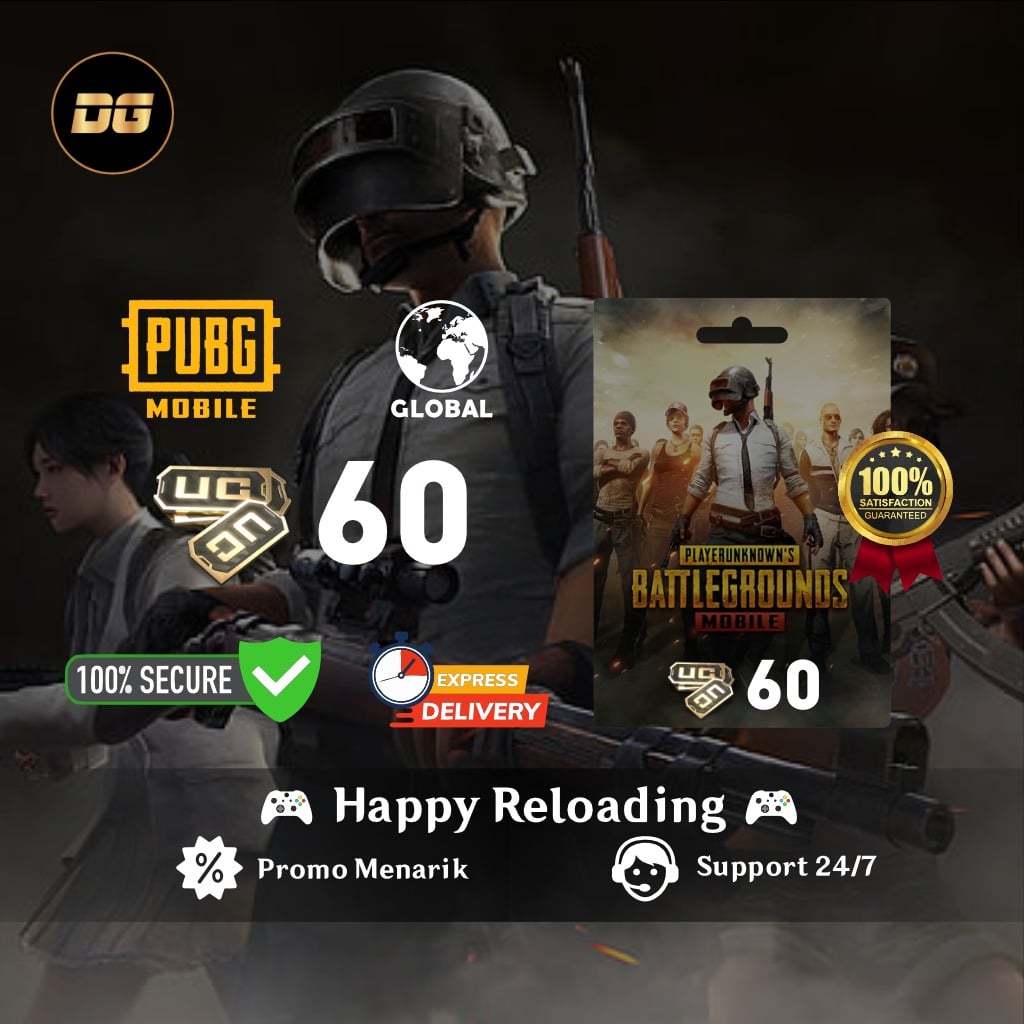 Jual 60 UC PUBG Mobile degamingstore | VCGamers