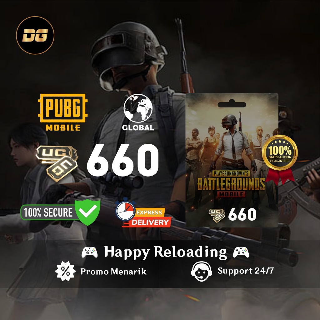 Jual 660 UC PUBG Mobile degamingstore | VCGamers