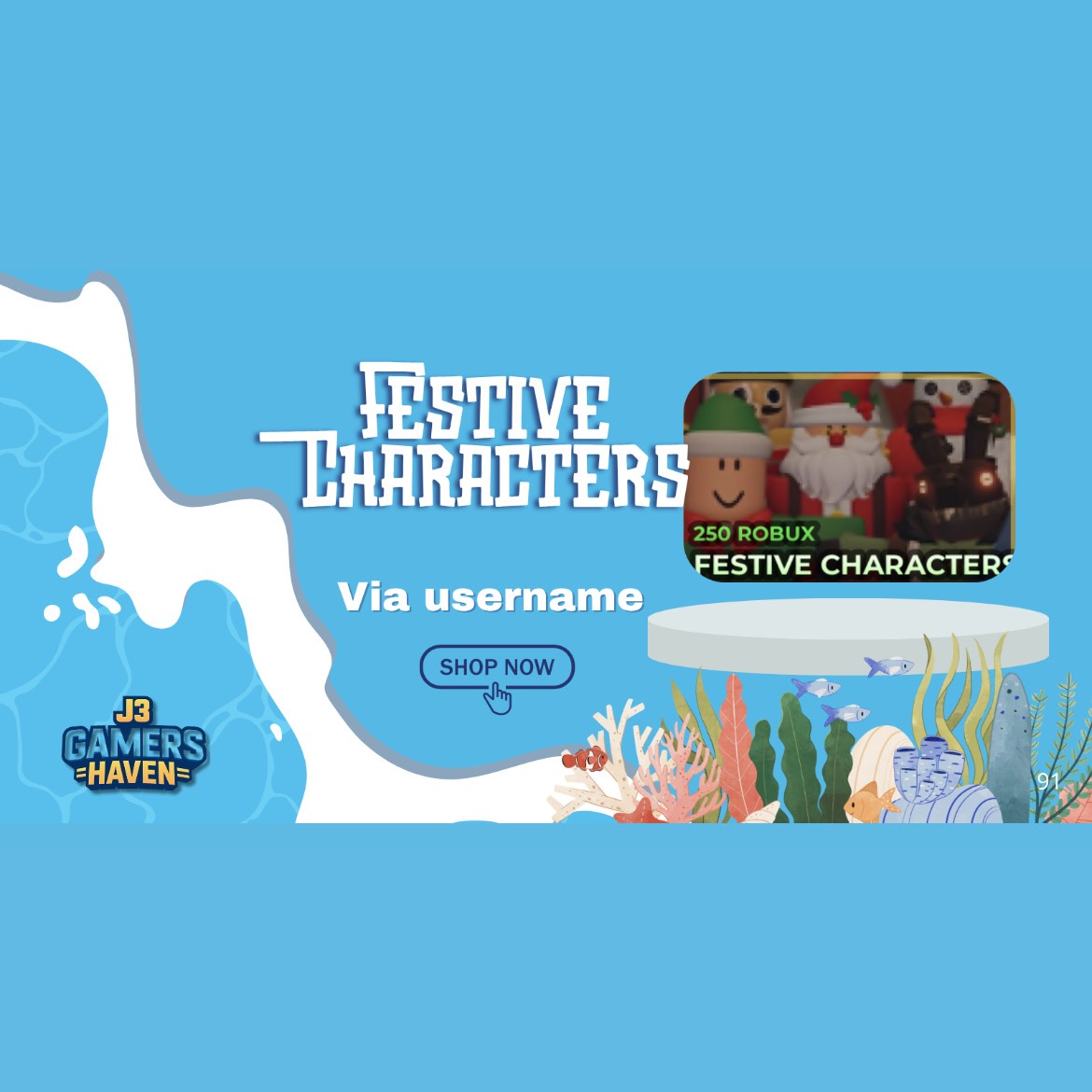 Jual Festive Characters Evade - Roblox J3 Gamers Haven | VCGamers