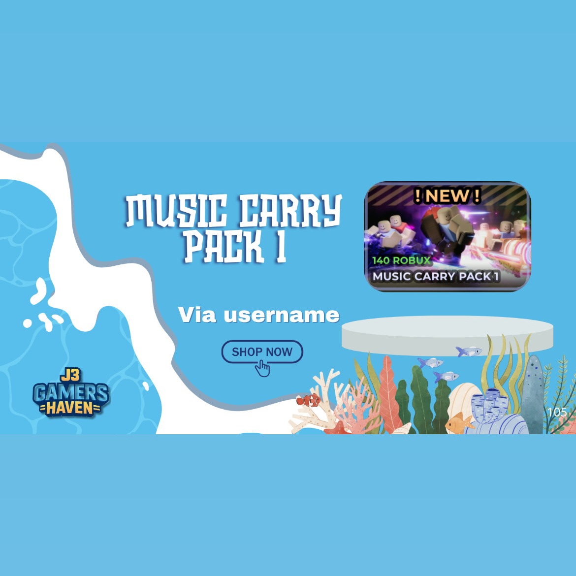 Jual Music carry pack 1 Evade - Roblox J3 Gamers Haven | VCGamers