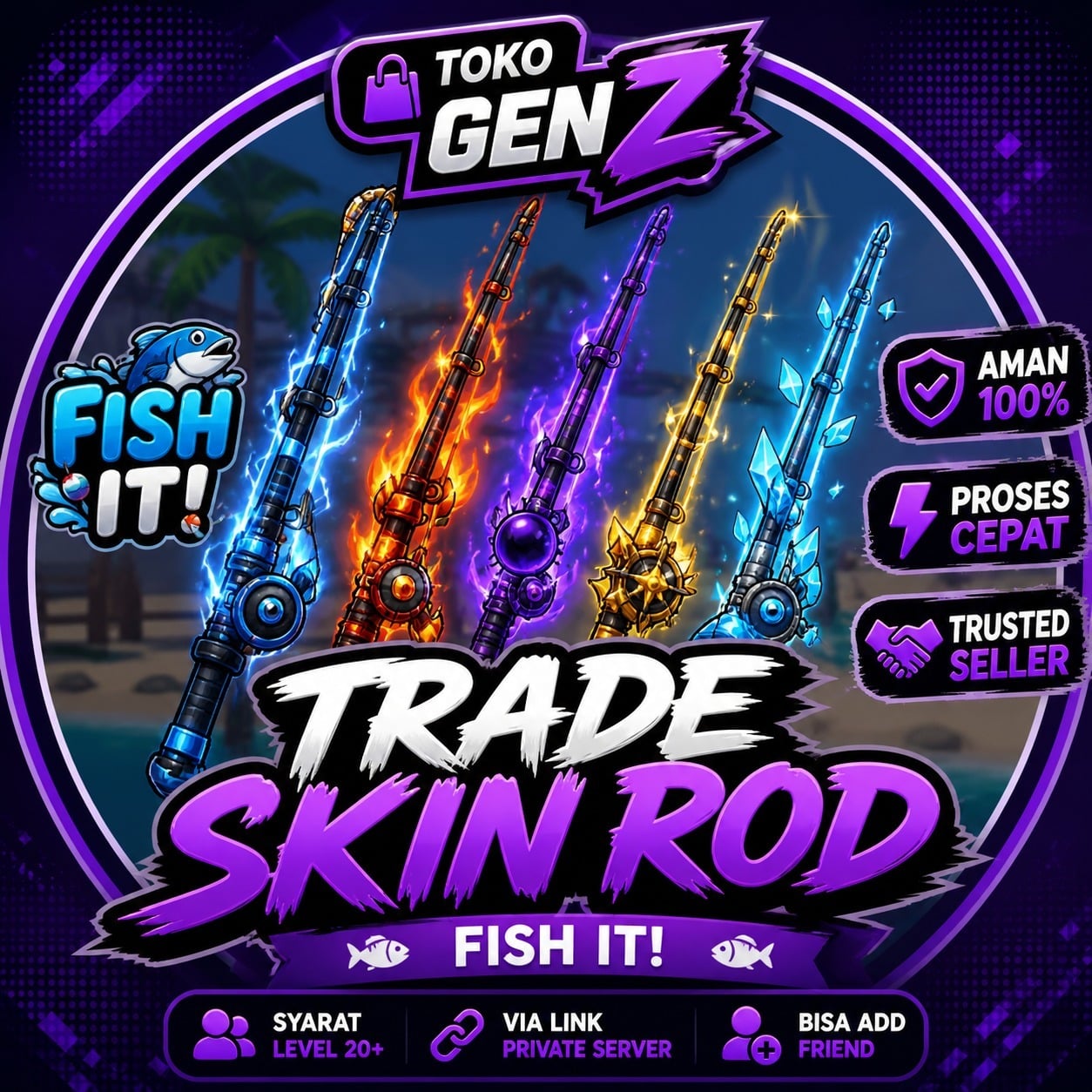 Jual Eternal Flower Fish It! - Roblox Toko Gen Z | VCGamers