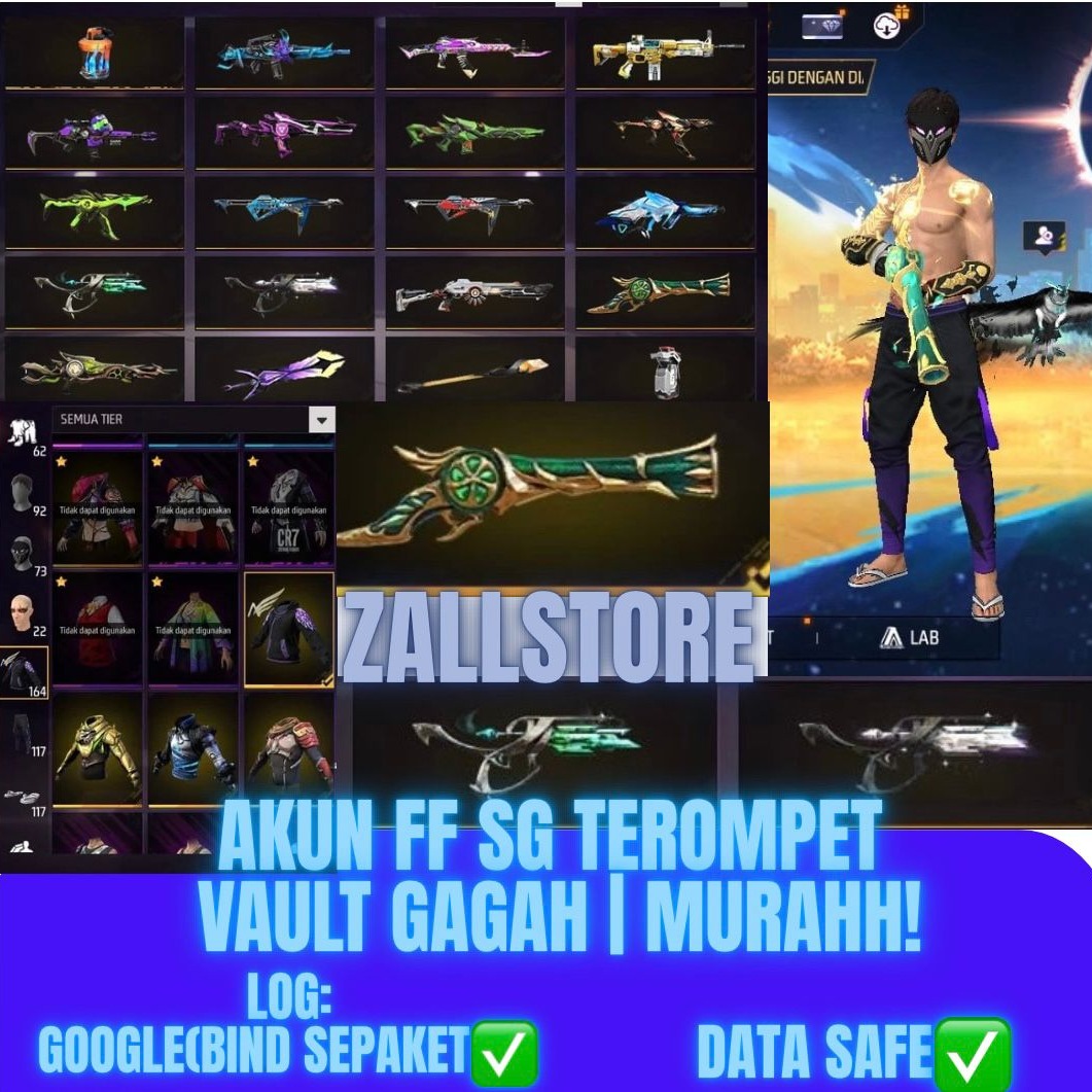 Jual Akun Fress Free Fire ZALL STORE | VCGamers