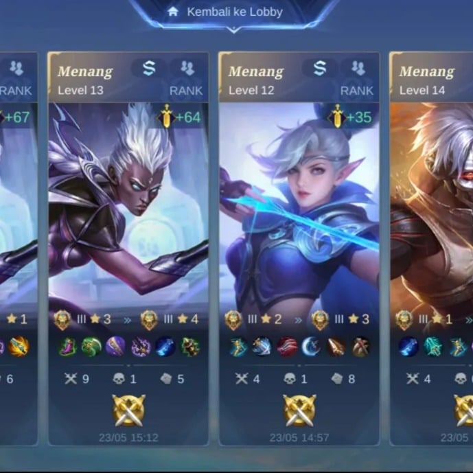 Jual Classic Rank Glory / Win Mobile Legends Far Store | VCGamers