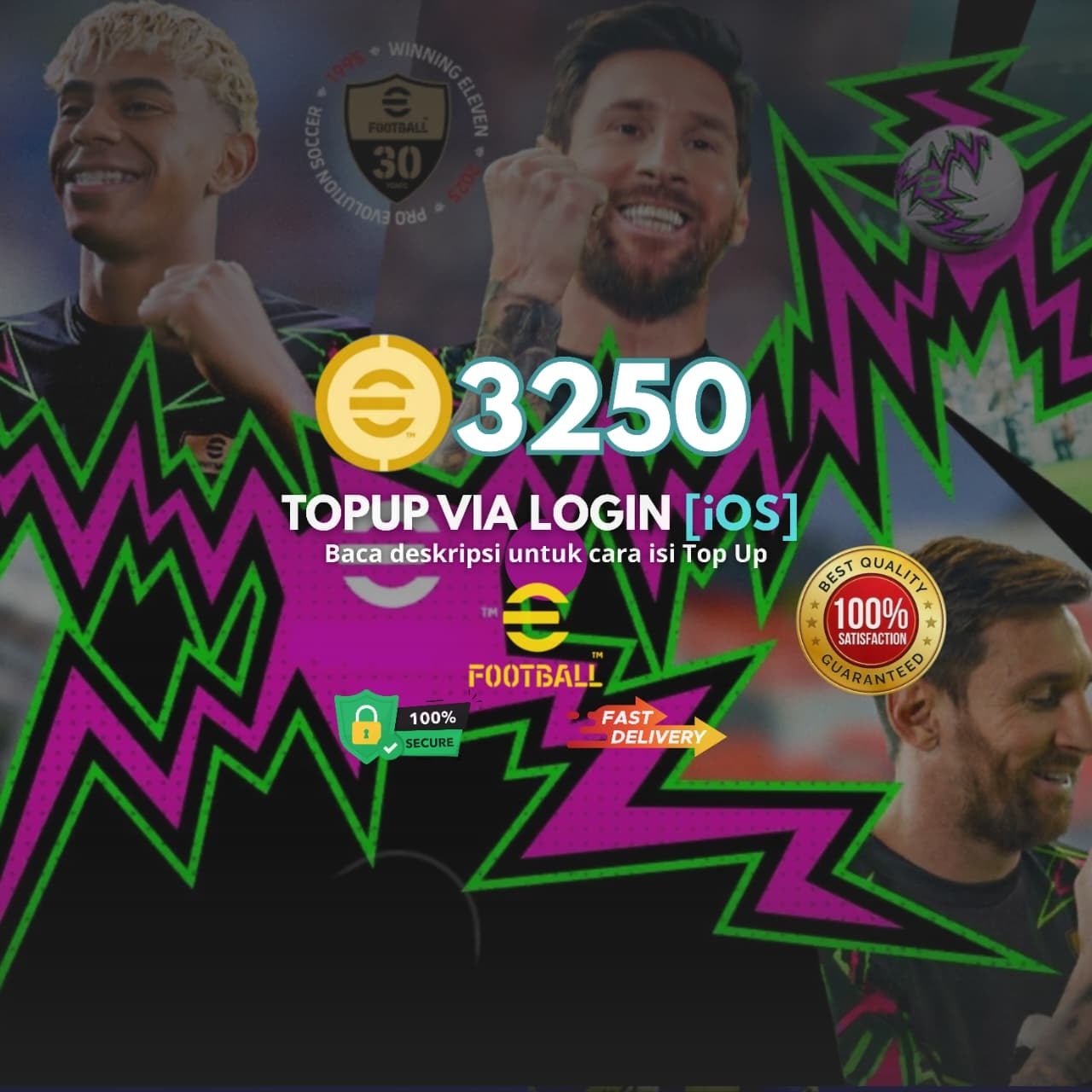 Jual 3.250 Coin (iOS Via Login) eFootball Mobile Hasan Gaming | VCGamers
