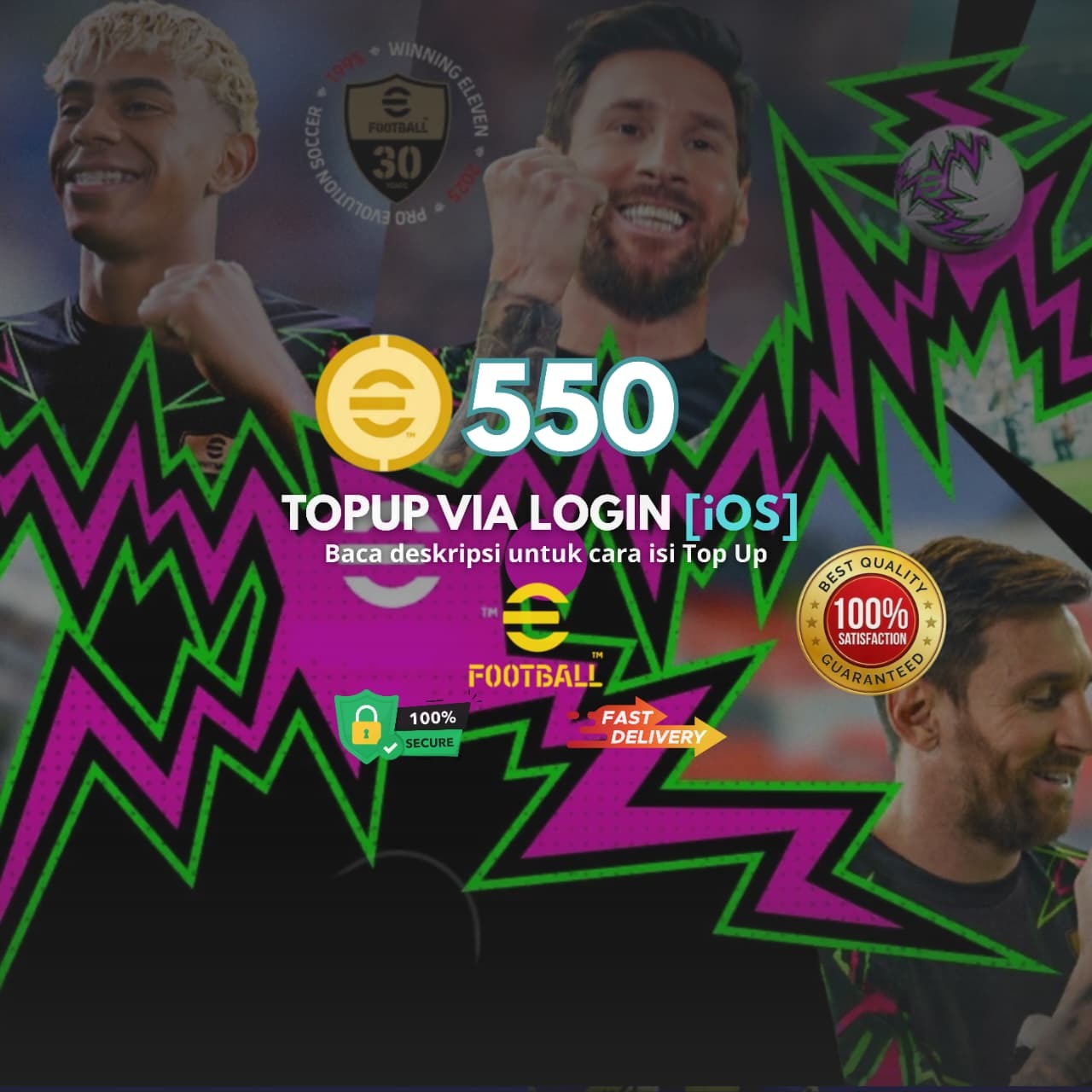 Jual 550 Coin (iOS Via Login) eFootball Mobile Hasan Gaming | VCGamers