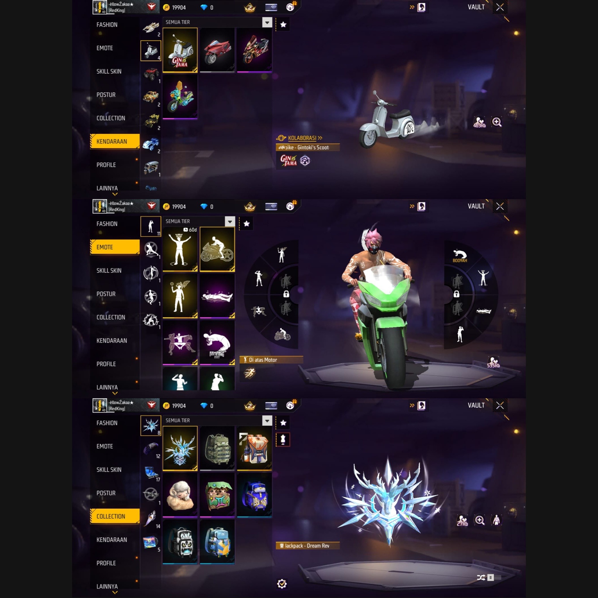 Jual Akun Fress Free Fire Lumbostore | VCGamers