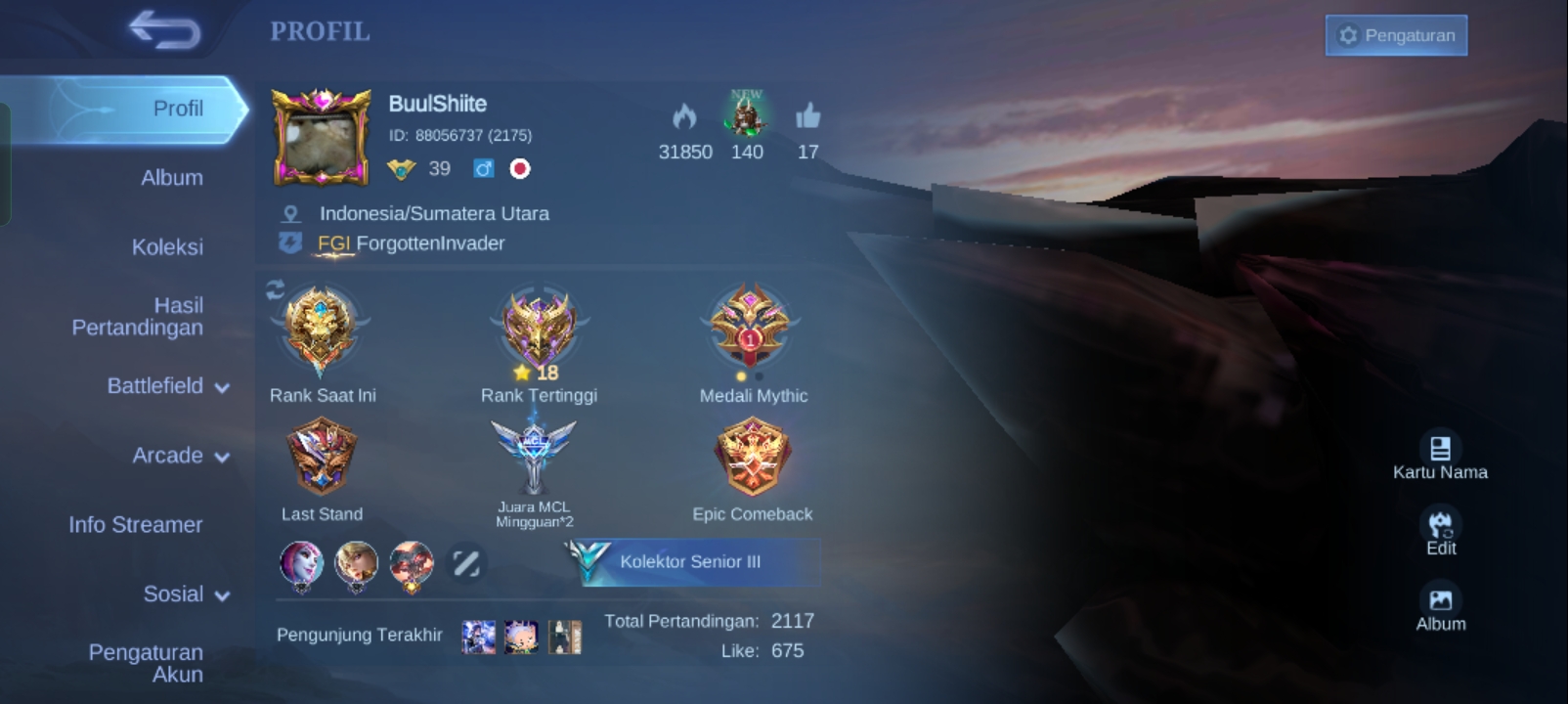 Daftar Produk Jual Akun Ml Terlaris & Terlengkap - VCGamers