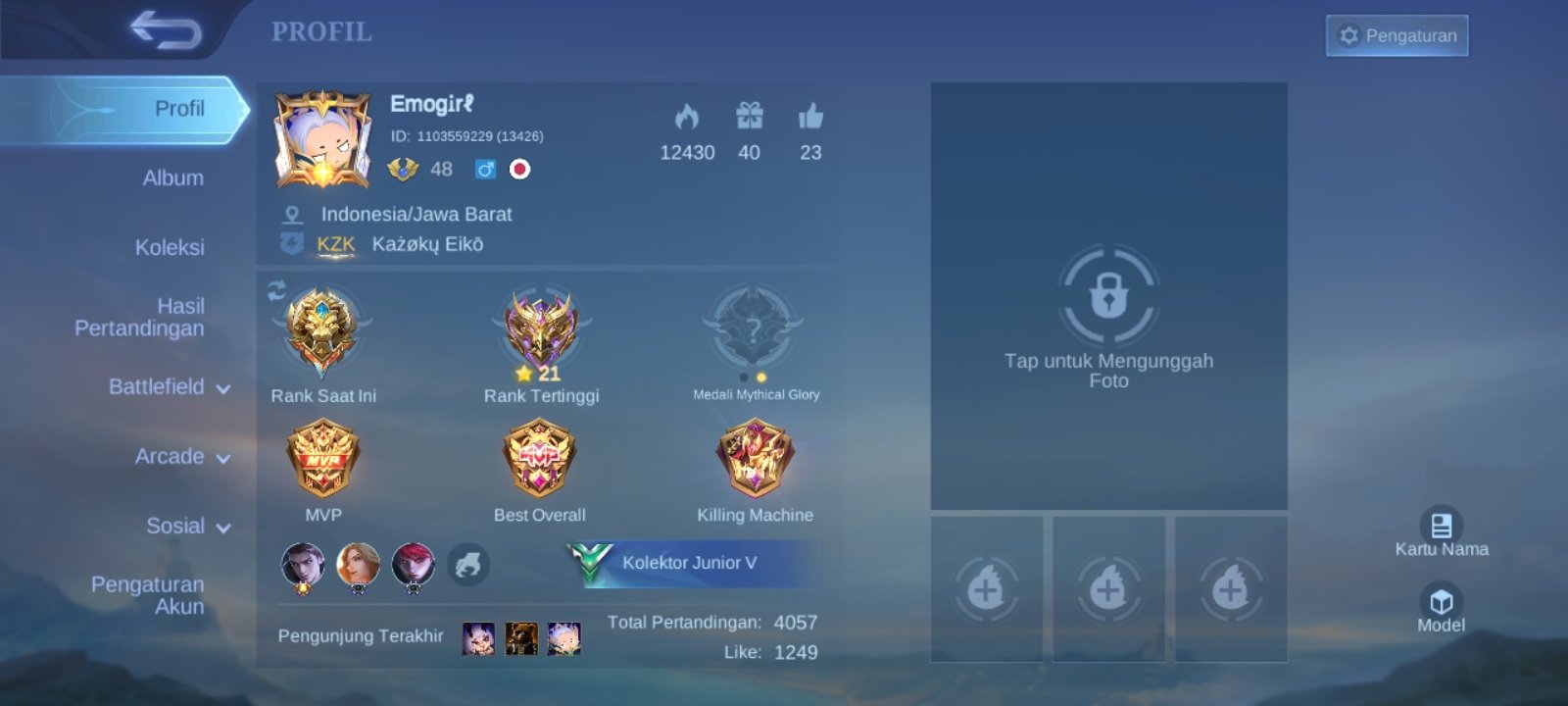 Daftar Produk Jual akun ml aman Terlaris & Terlengkap - VCGamers