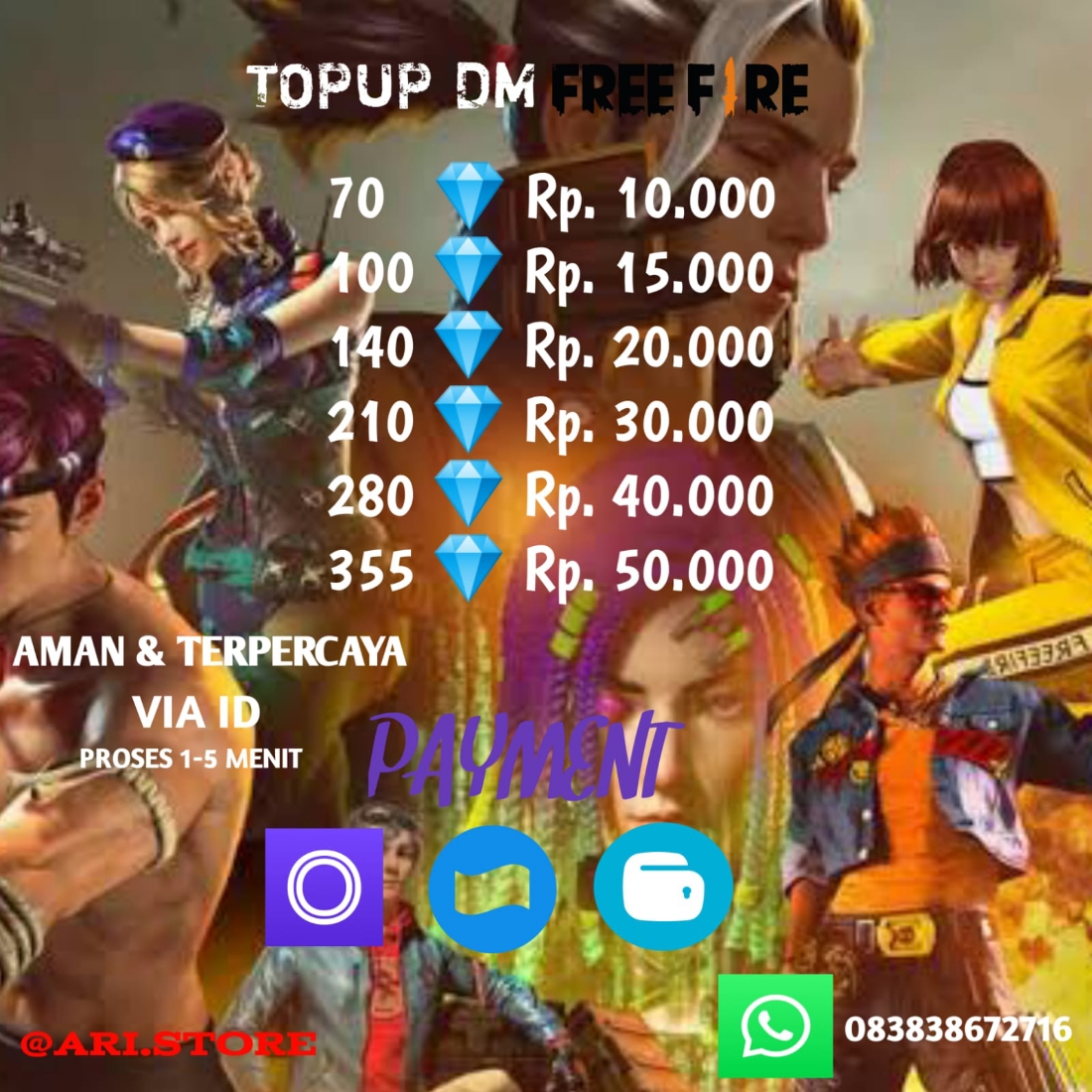 Daftar Produk ARI DIAMOND Terlaris & Terlengkap - VCGamers