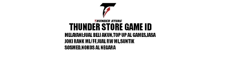 Daftar Produk THUNDER STORE GAME ID Terlaris & Terlengkap - VCGamers