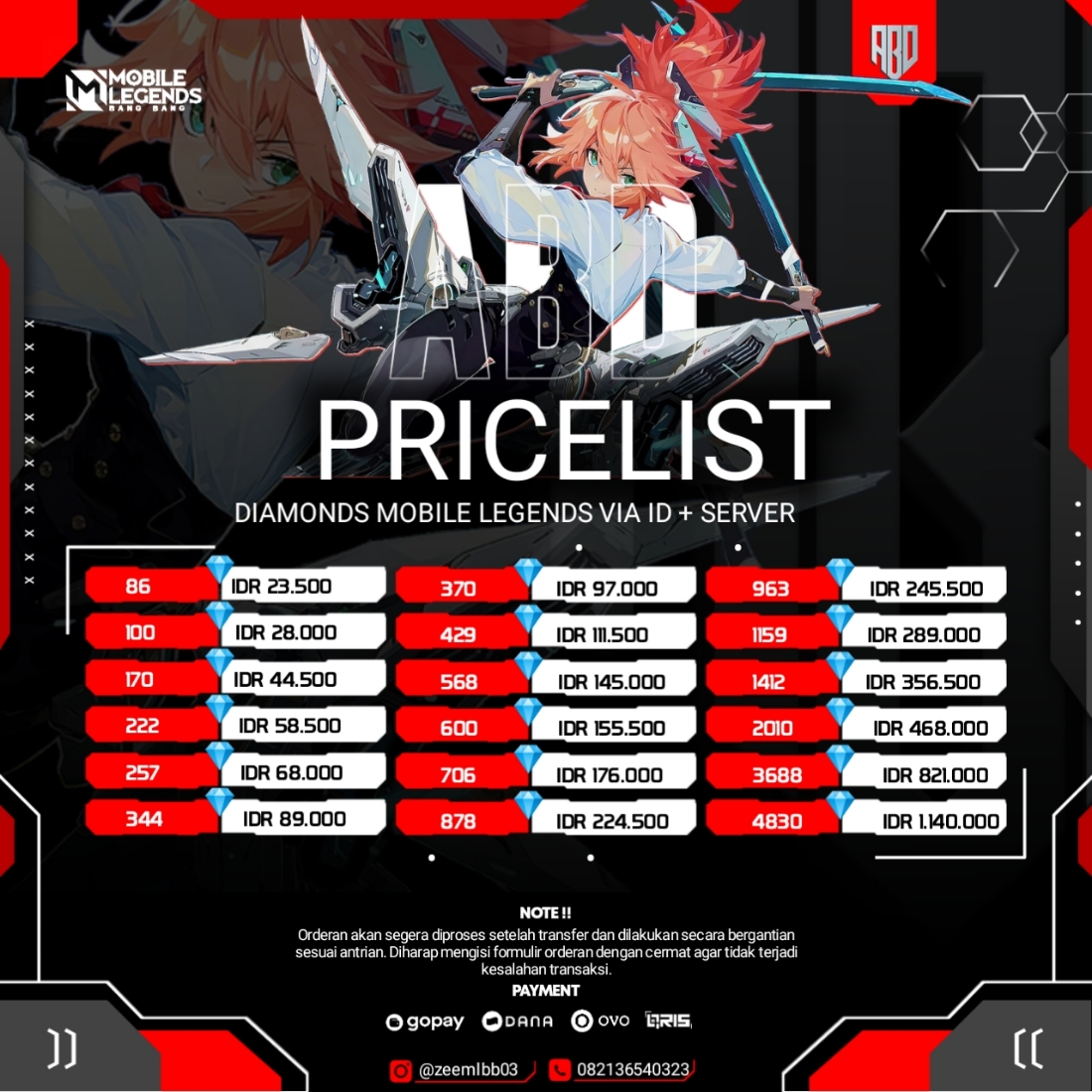 Daftar Produk zeemlbb Terlaris & Terlengkap - VCGamers