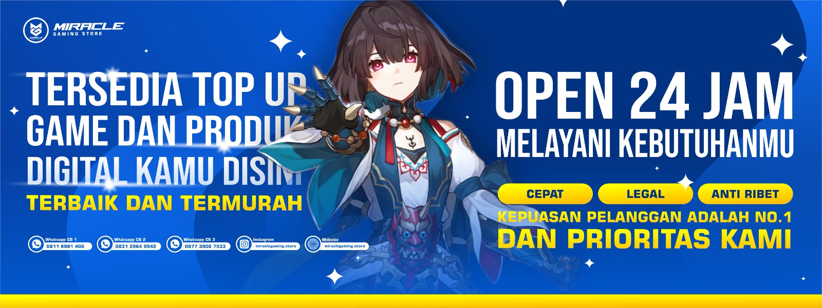 Daftar Produk Miracle Gaming Store Terlaris & Terlengkap - VCGamers
