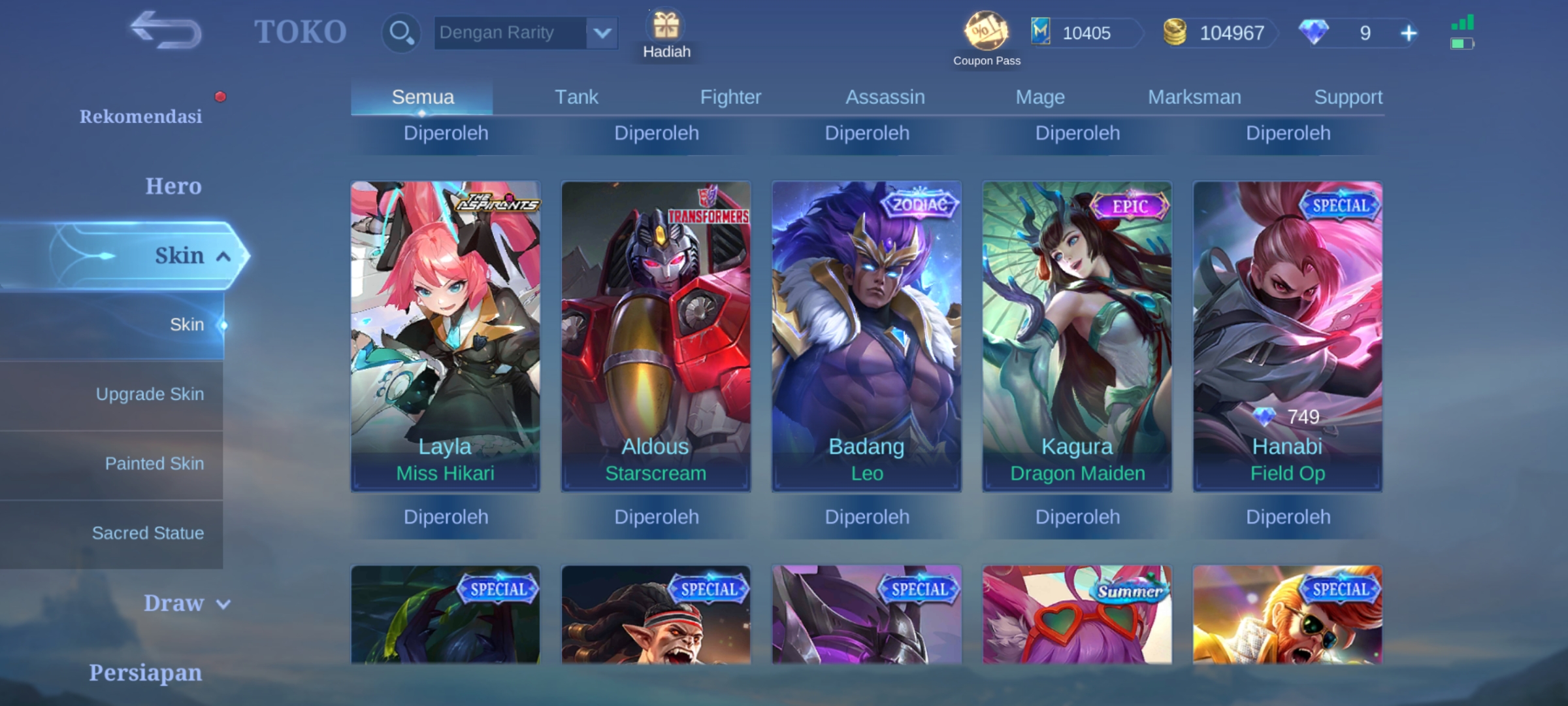 Daftar Produk toko akun mlbb Terlaris & Terlengkap - VCGamers
