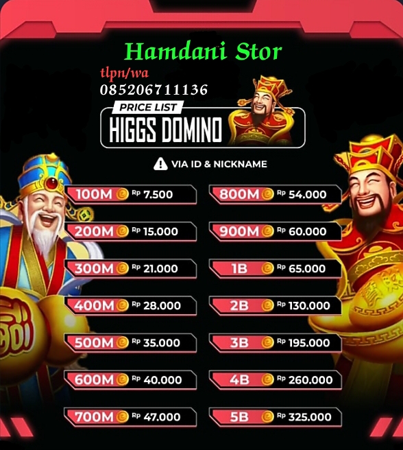 Daftar Produk Hamdani Stor Terlaris & Terlengkap - VCGamers