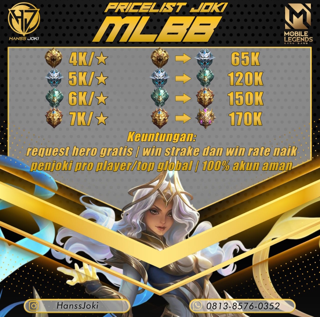 Daftar Produk Hanss.Joki Terlaris & Terlengkap - VCGamers