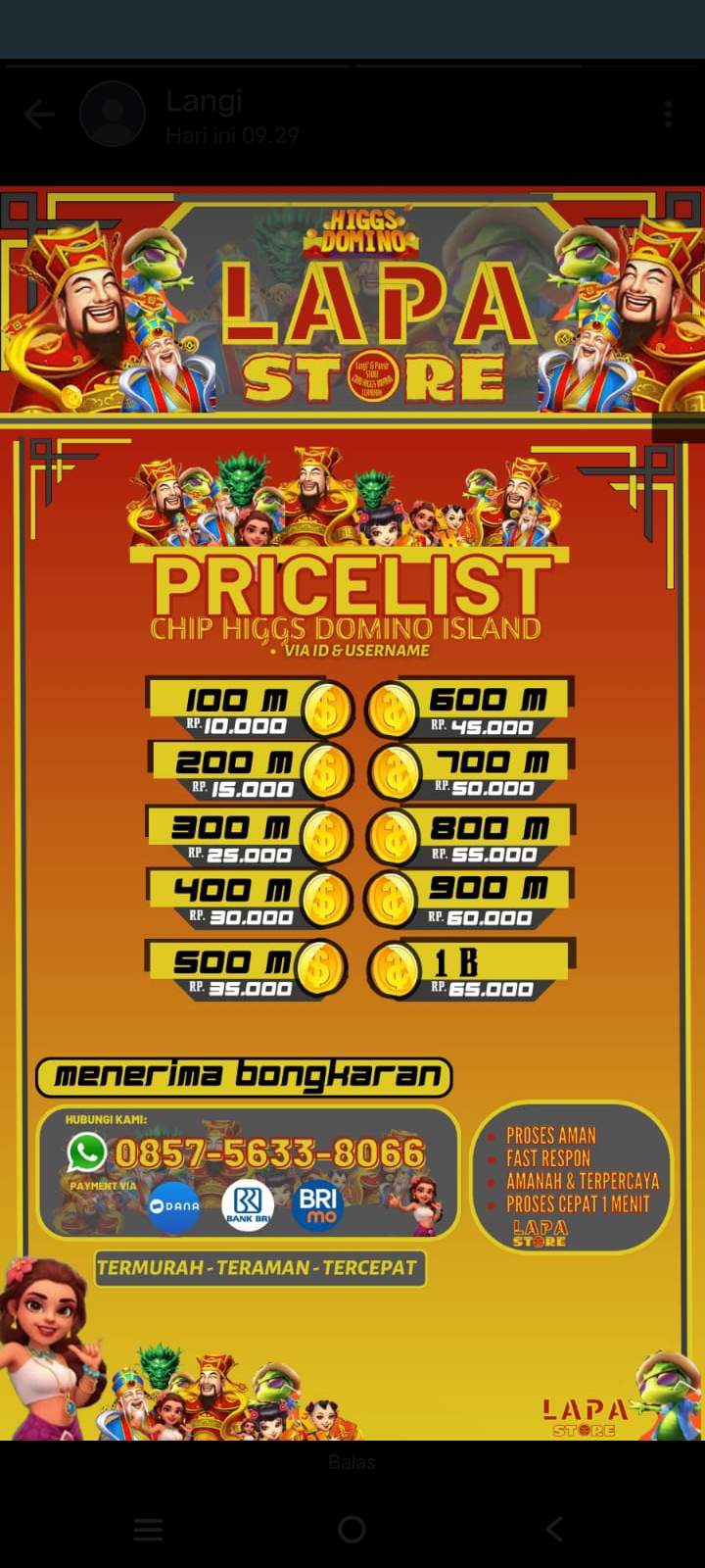 Daftar Produk Accunkburhan store Terlaris & Terlengkap - VCGamers