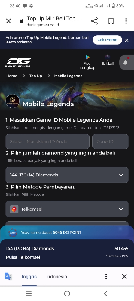 Daftar Produk ML diamond Terlaris & Terlengkap - VCGamers