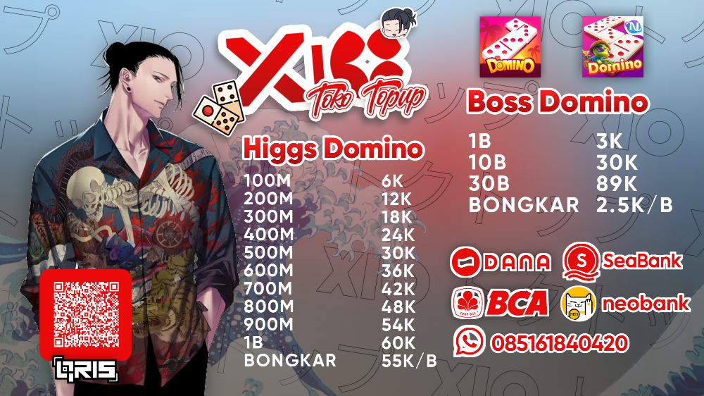 Daftar Produk XIO Toko Top Up Terlaris & Terlengkap - VCGamers