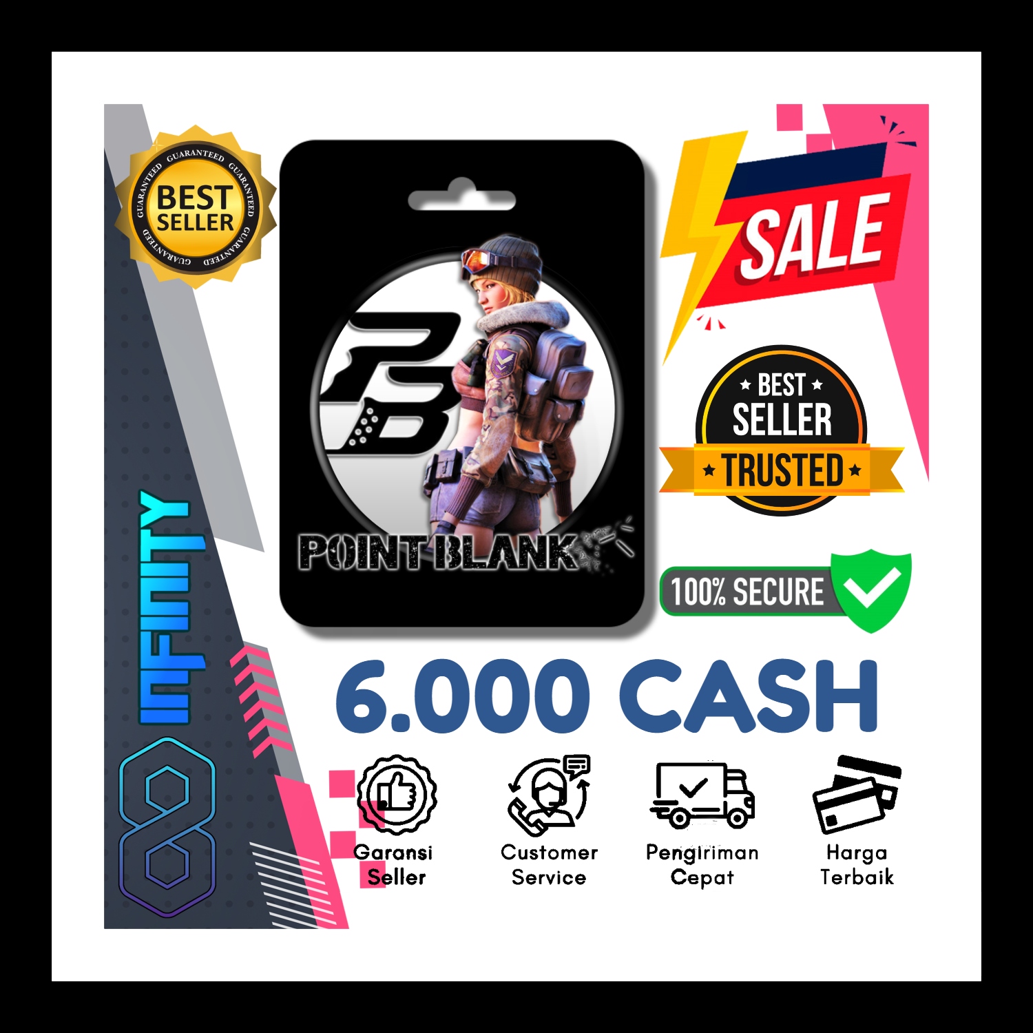 Jual 6.000 PB Cash Point Blank Beyond Limits Infinity Gaming | VCGamers