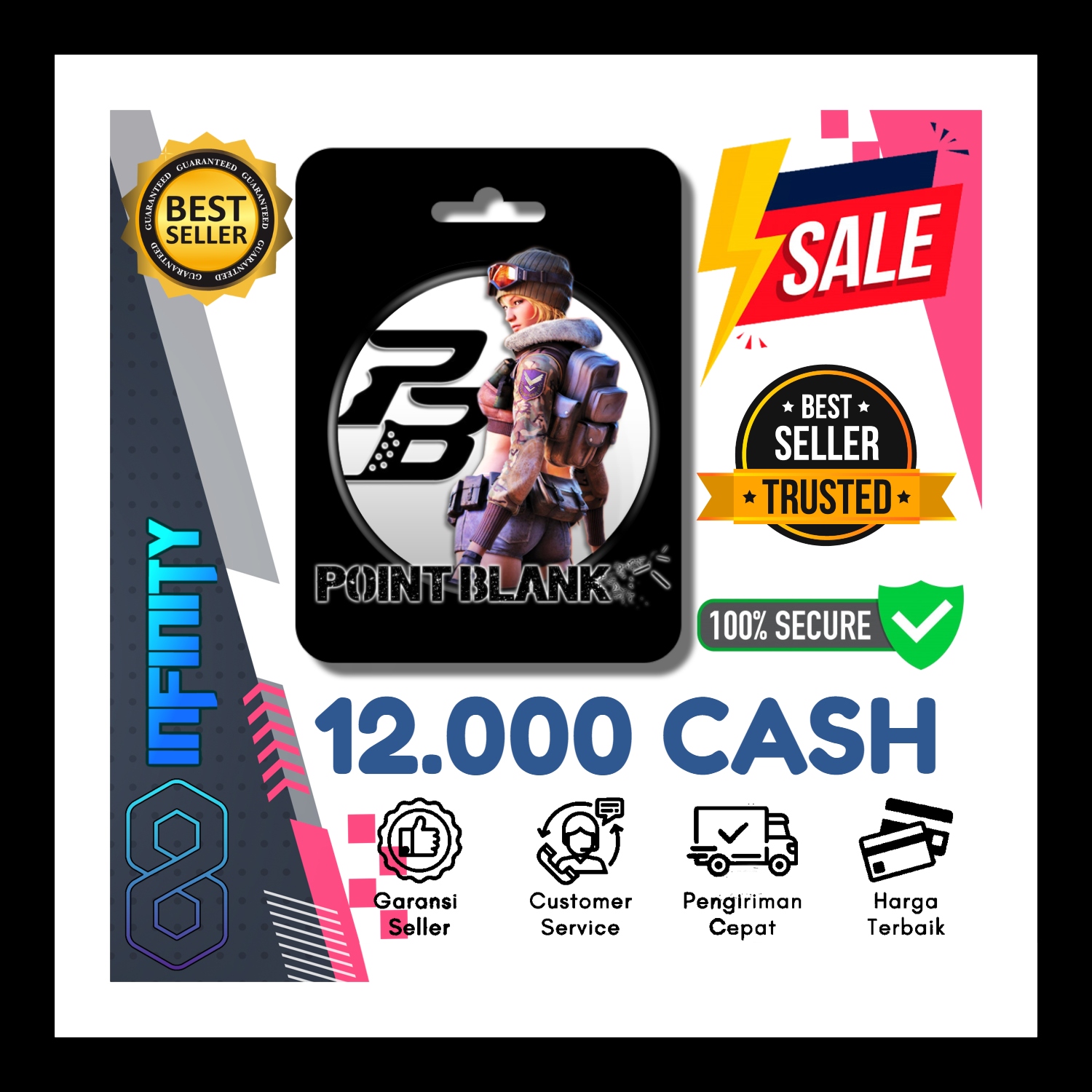 Jual 12.000 PB Cash Point Blank Beyond Limits Infinity Gaming | VCGamers