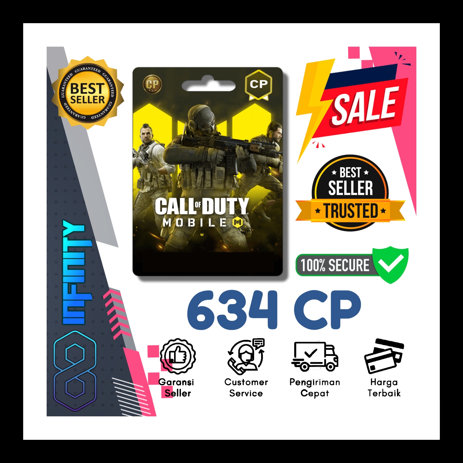 Jual 634 CP Call Of Duty Mobile (CODM) Infinity Gaming | VCGamers