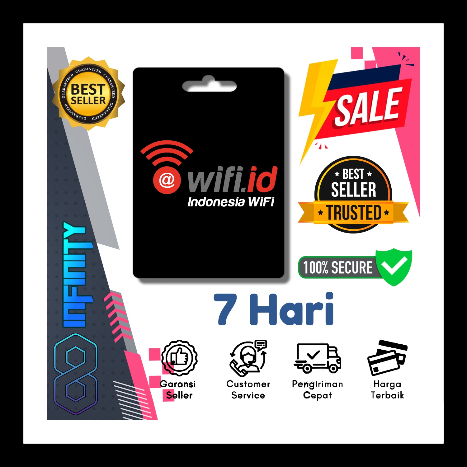 Jual 7 Hari Wifi.id Infinity Gaming | VCGamers