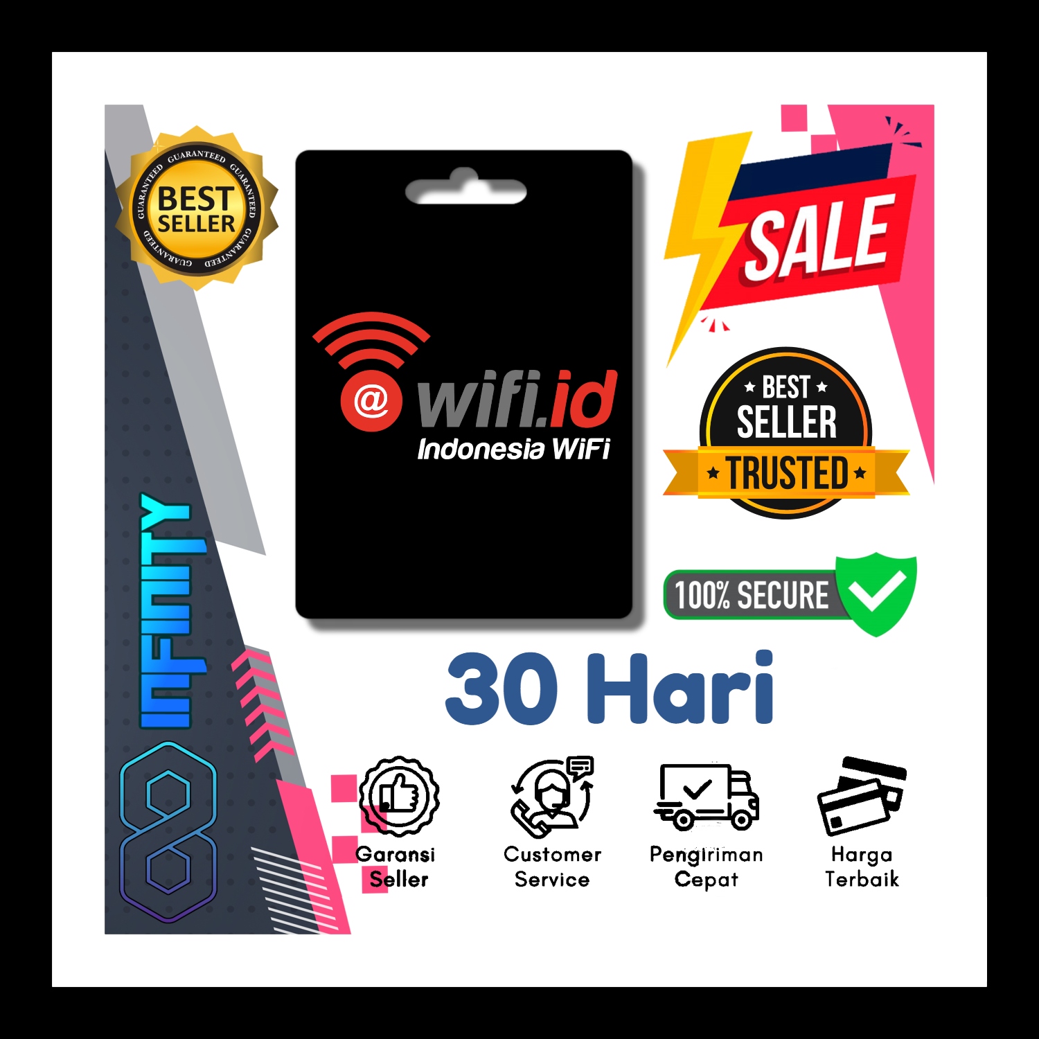 Jual 30 Hari Wifi.id Infinity Gaming | VCGamers