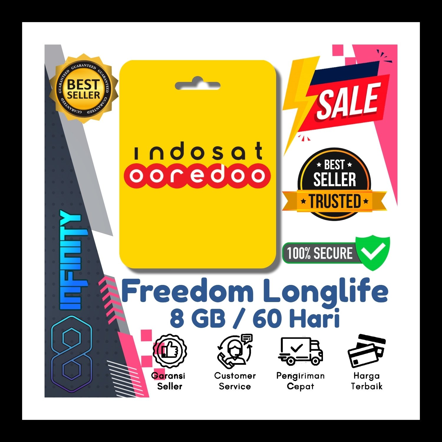 Jual Freedom Longlife 8GB 60 Hari Indosat Infinity Gaming | VCGamers