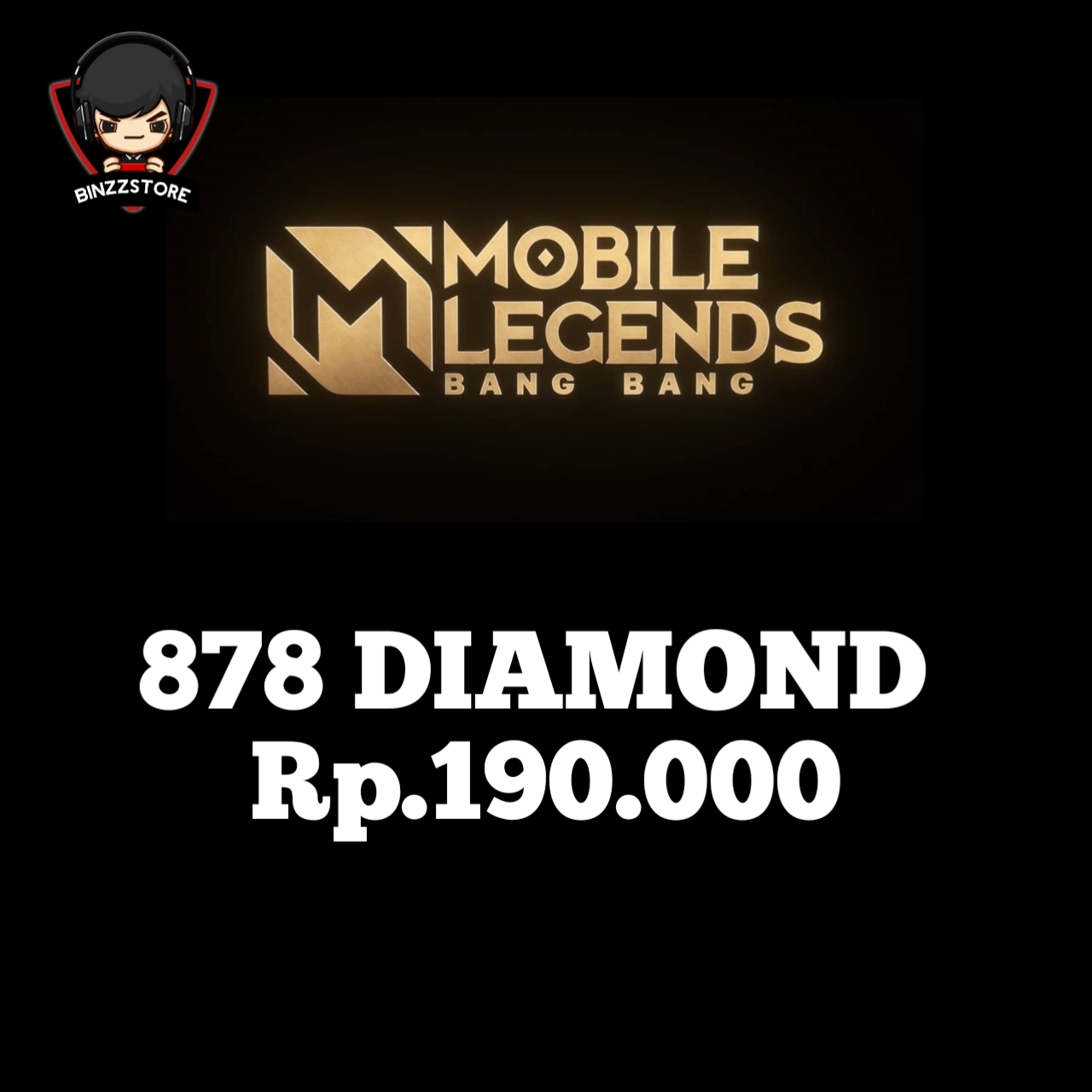 Jual 878 Diamonds Mobile Legends Binzzstore | VCGamers