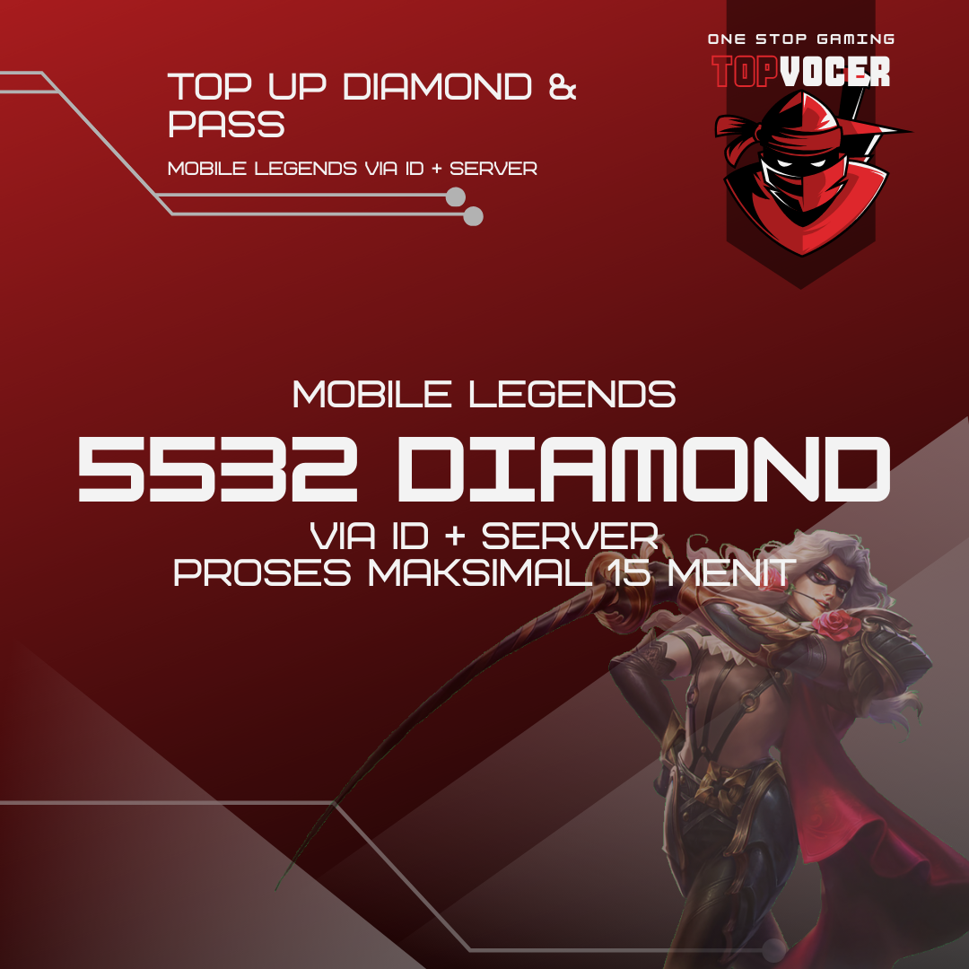 Jual 5532 Diamonds Mobile Legends Topvocer | VCGamers