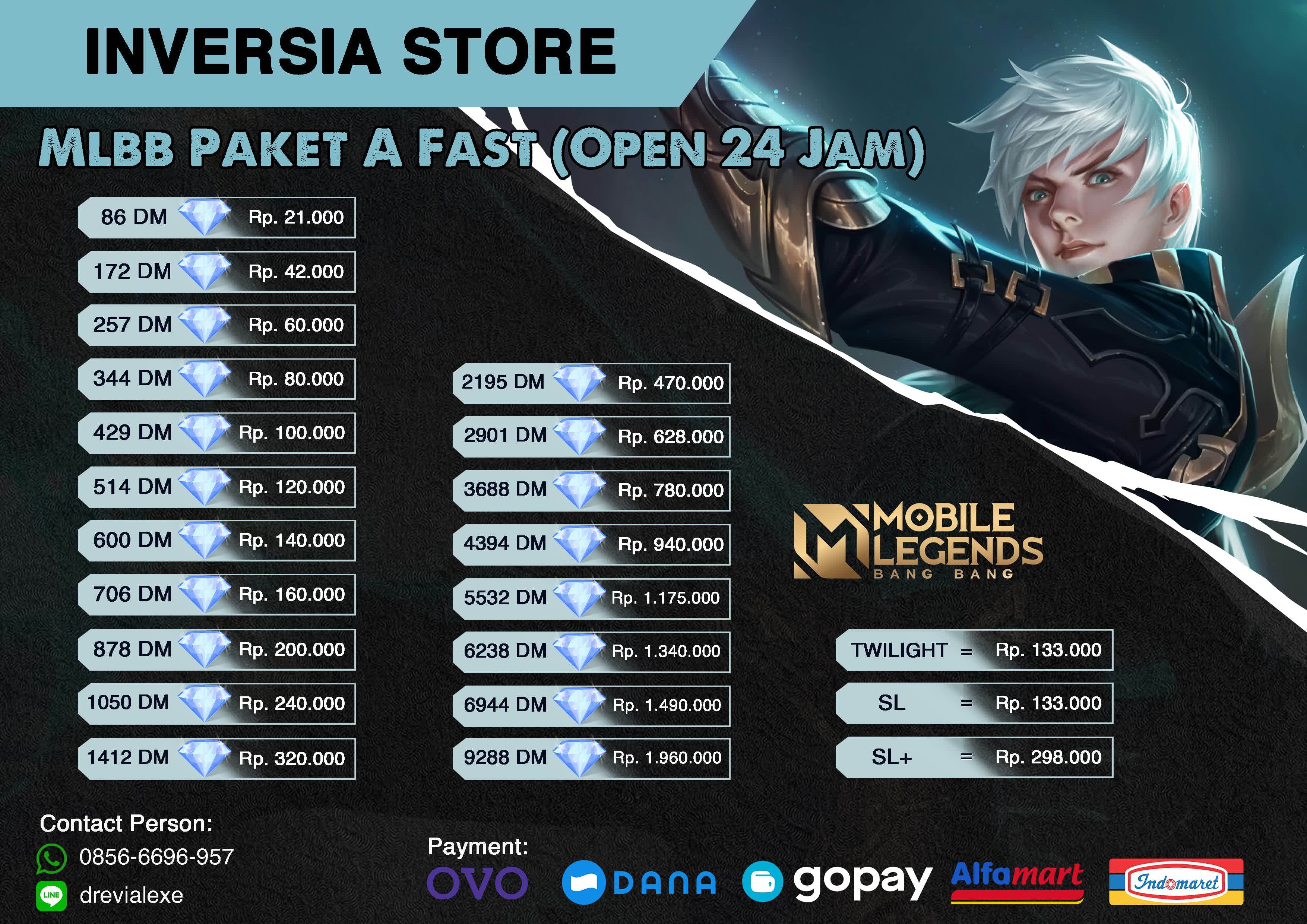 Jual 2194 Diamonds Mobile Legends Inversia Store | VCGamers