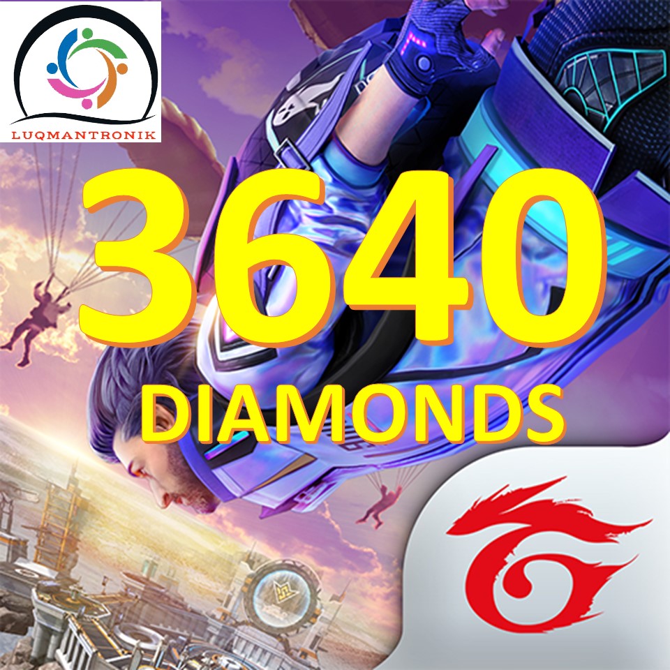 Jual 3640 Diamonds Free Fire LUQMANSHOP | VCGamers