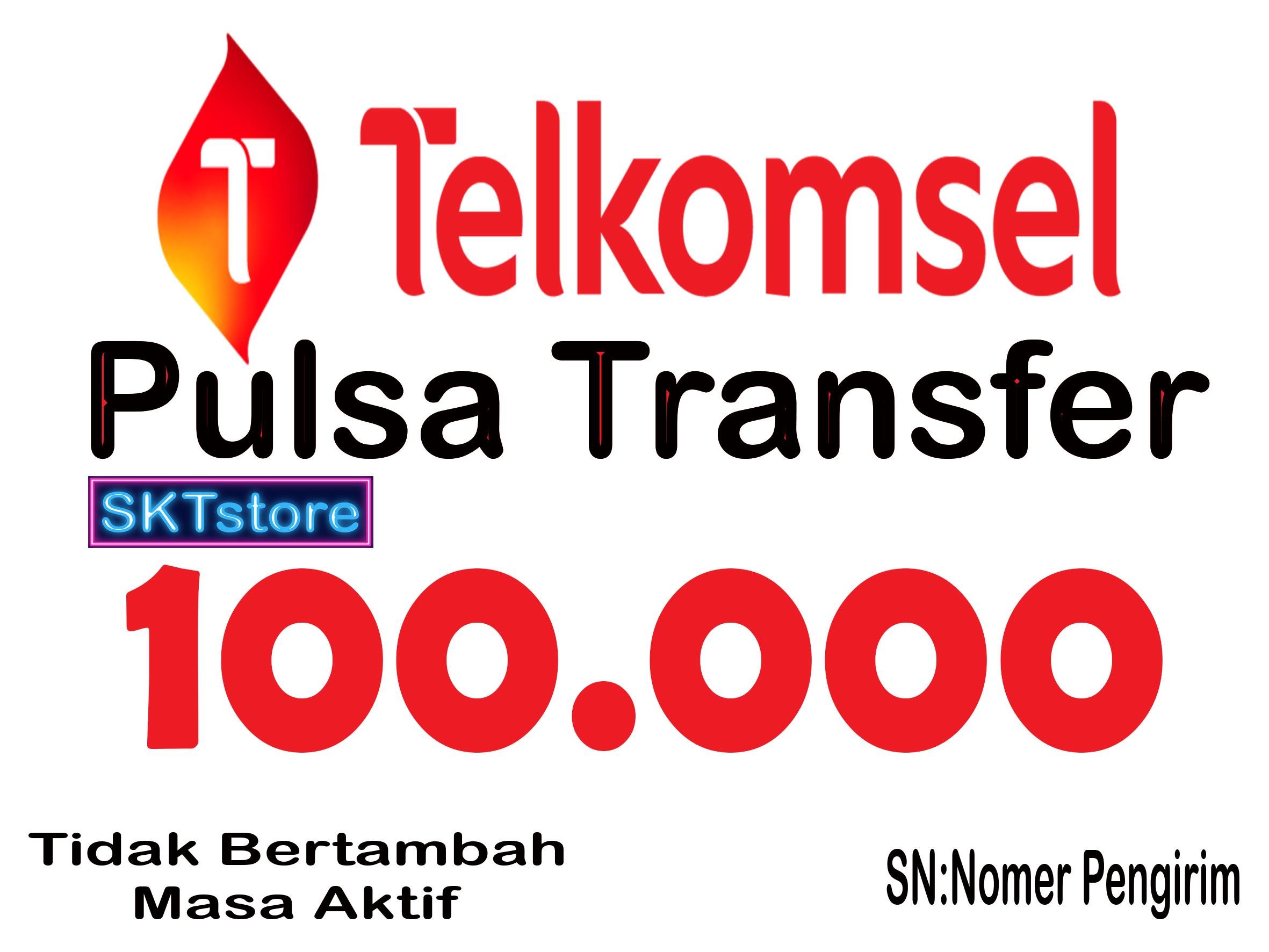 Jual Pulsa Transfer 100.000 Telkomsel SKTstore | VCGamers