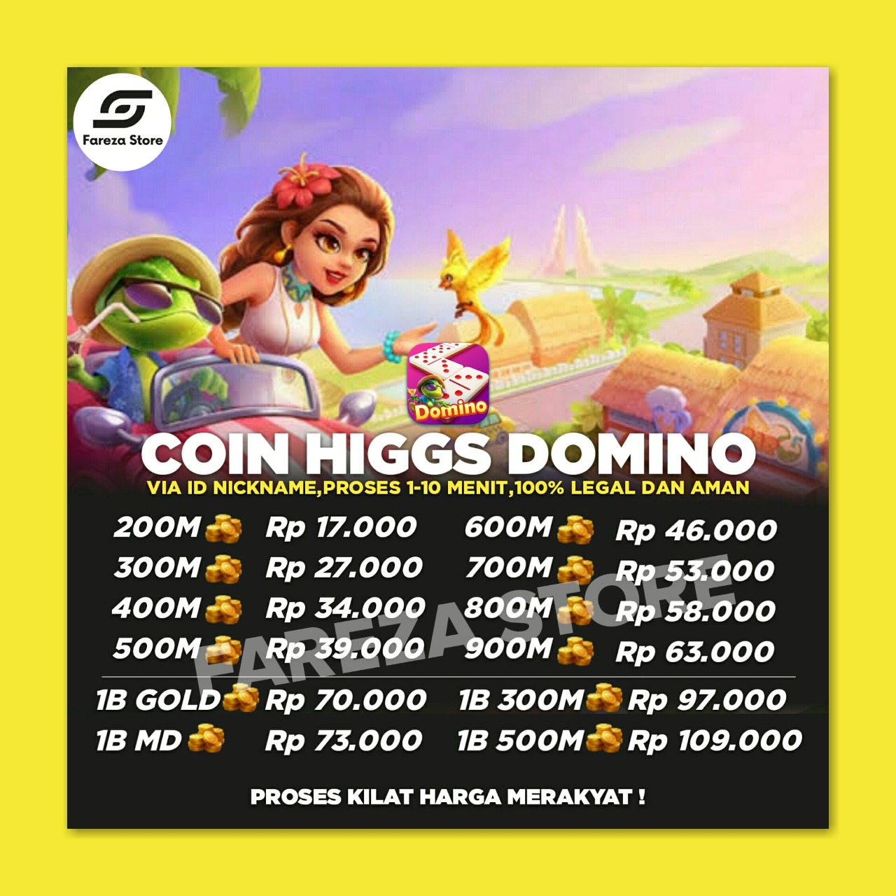 Jual 2B Koin Emas-D Higgs Games Island FarezaStore | VCGamers