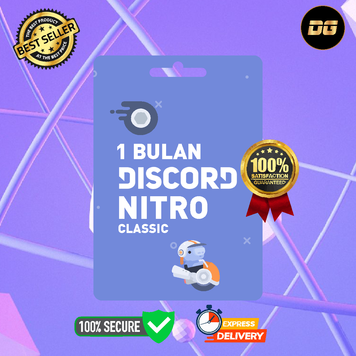 Jual 1 Bulan Nitro Classic Discord degamingstore | VCGamers