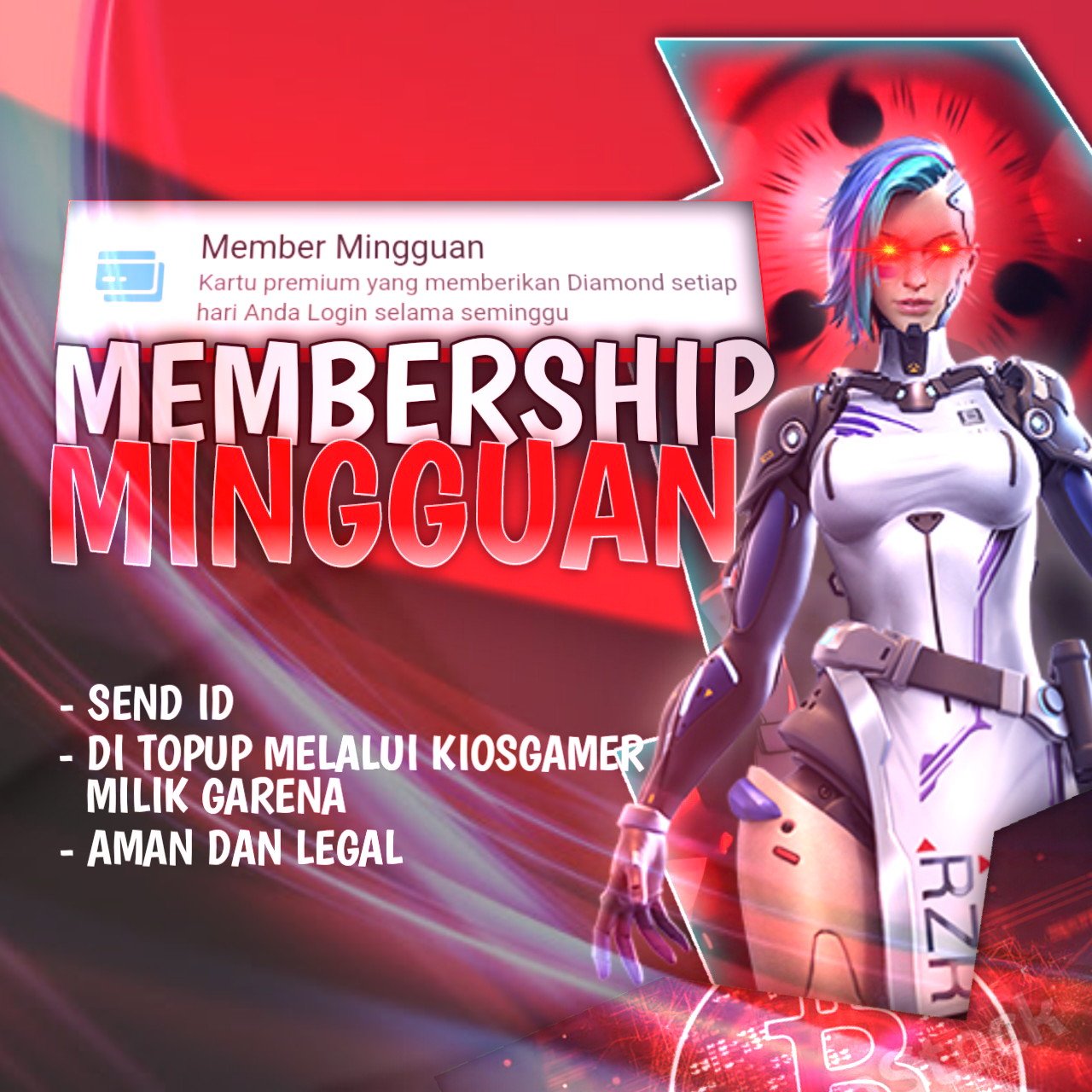 Jual Membership FF Mingguan Free Fire KA Store | VCGamers