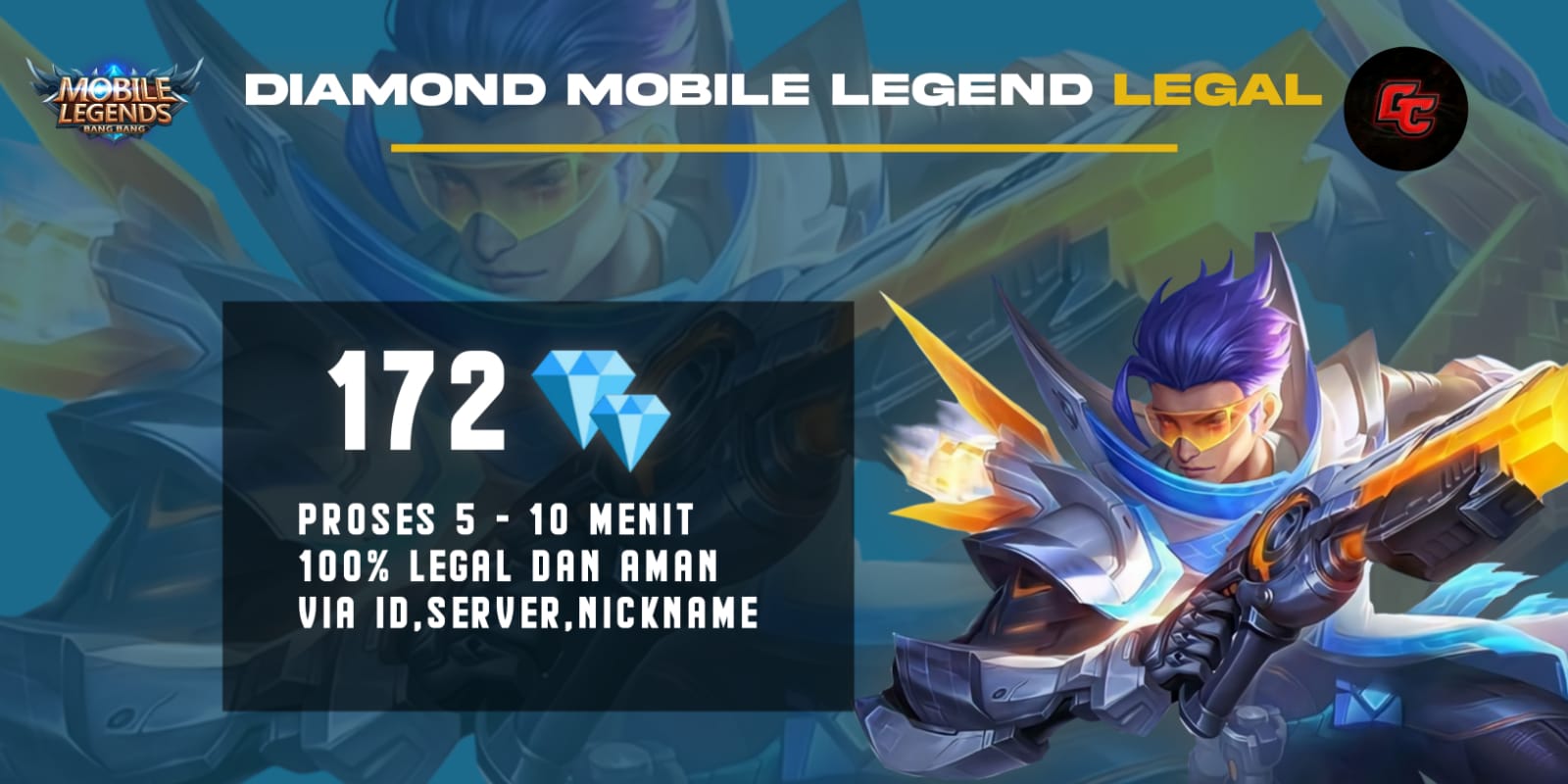Jual 172 Diamonds Mobile Legends GameCastleStore | VCGamers