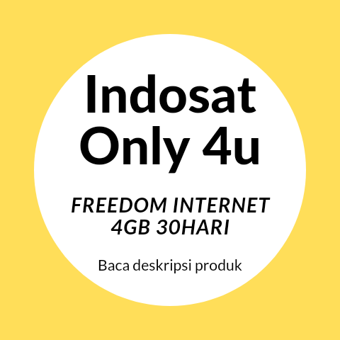 Jual Freedom Internet 4GB Indosat INDOSIASAT | VCGamers