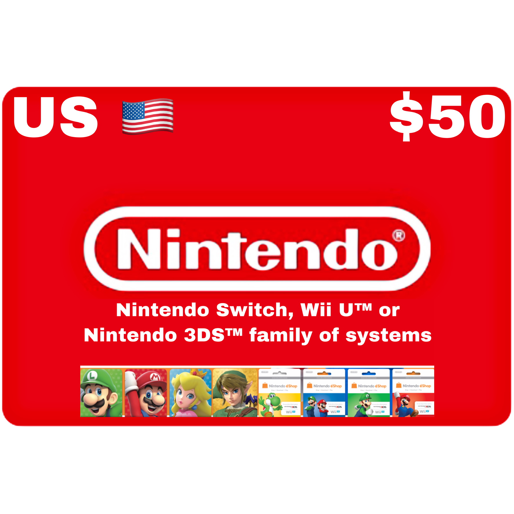 Jual Nintendo USD $50 Nintendo EShop Card ibanezblackcom | VCGamers