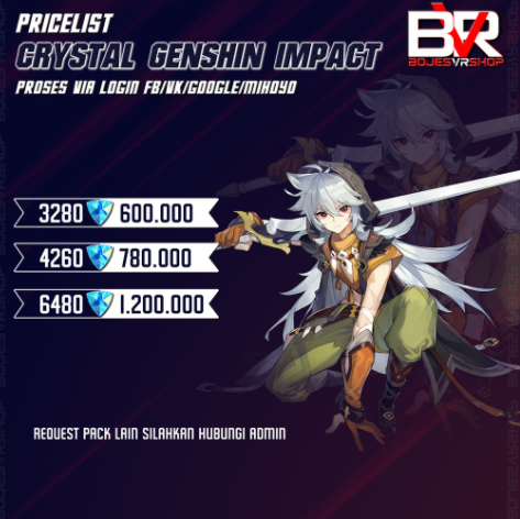 Jual 4260 GC Genshin Impact BOJESVRSHOP | VCGamers