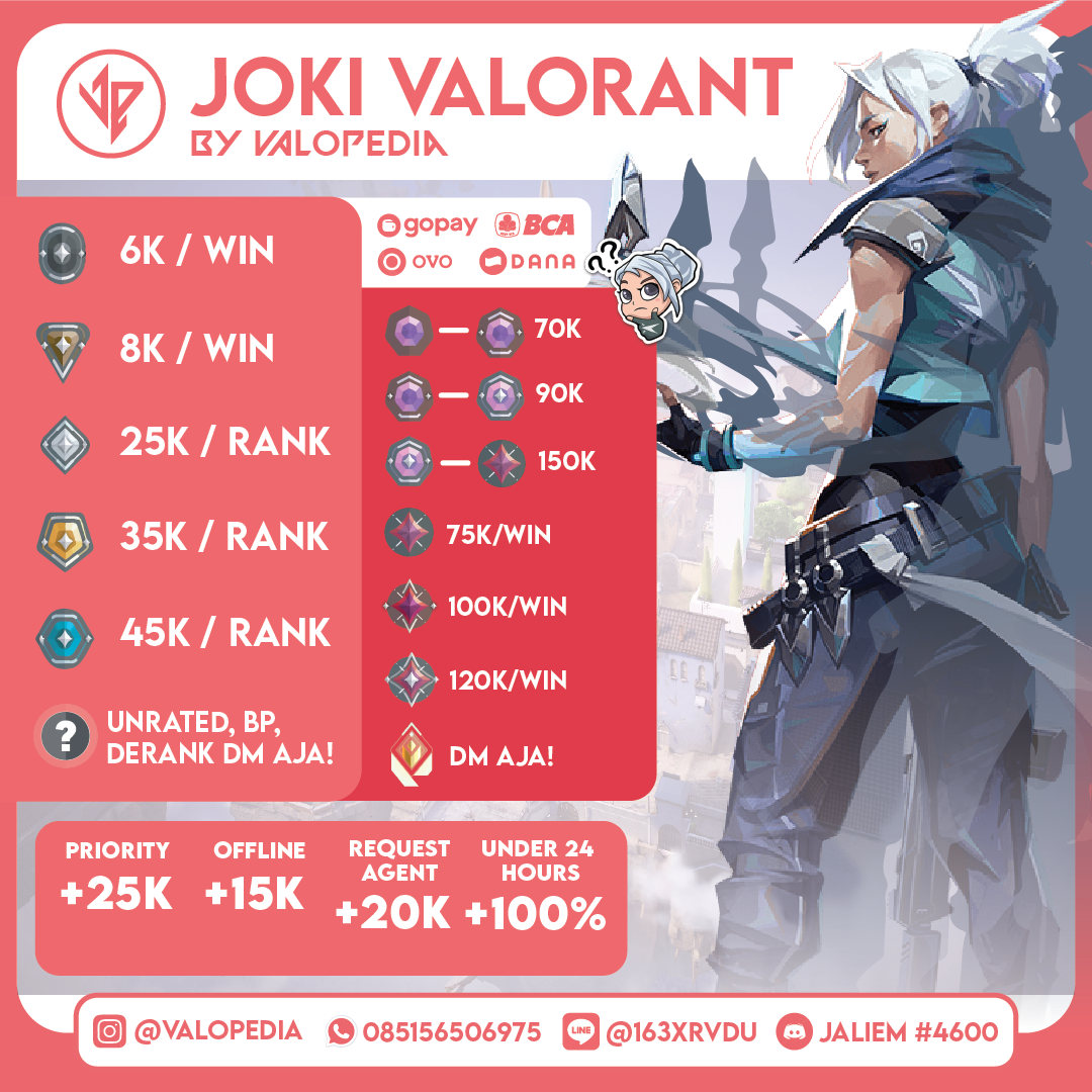 Jual 1 Win Radiant Joki Valorant valopedia | VCGamers