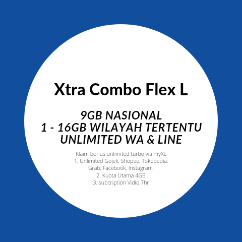 Jual Xtra Combo Flex L 9GB XL Axiata INDOSIASAT | VCGamers