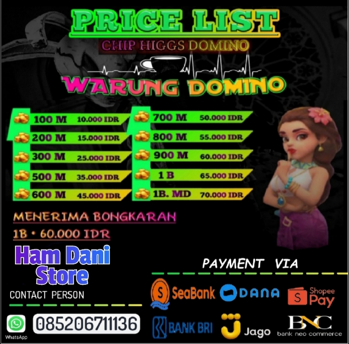 Jual 700M Koin Emas-D Higgs Games Island Hamdani Stor | VCGamers
