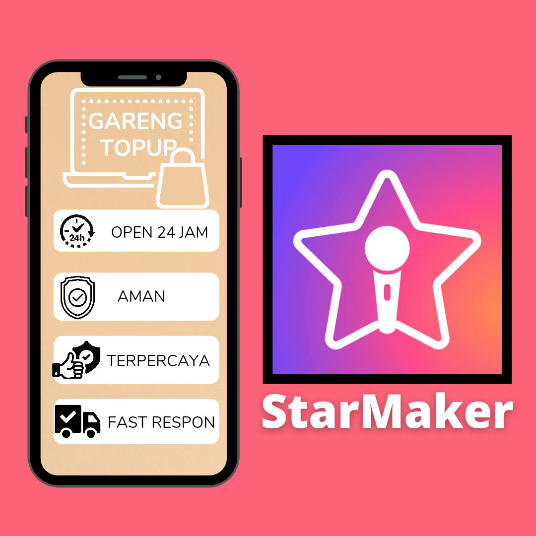 Jual 1696 Coins StarMaker Gareng Topup | VCGamers
