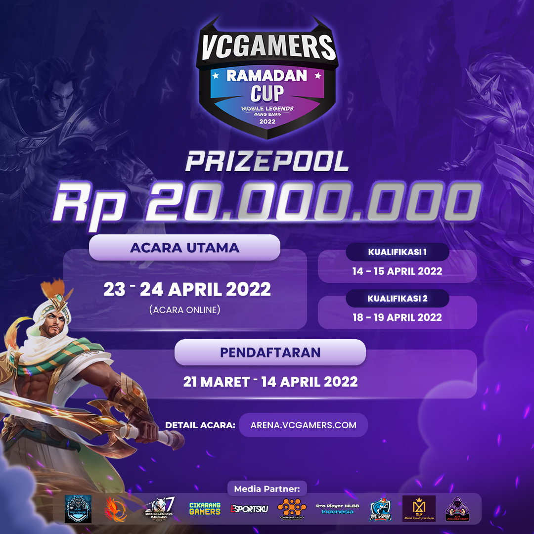 Jual Tiket VCGamers Ramadan Cup 2022 Event Ticket VCGamers Community | VCGamers