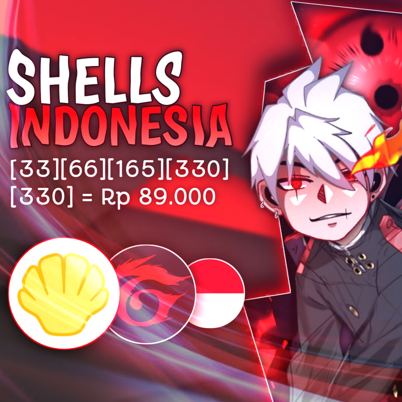 Jual 66 Shells Garena Shell KA Store | VCGamers