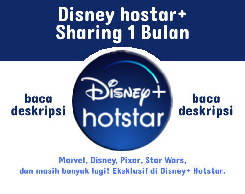 Jual Sharing Bulan Disney Hotstar Disney Hotstar Vcgamers