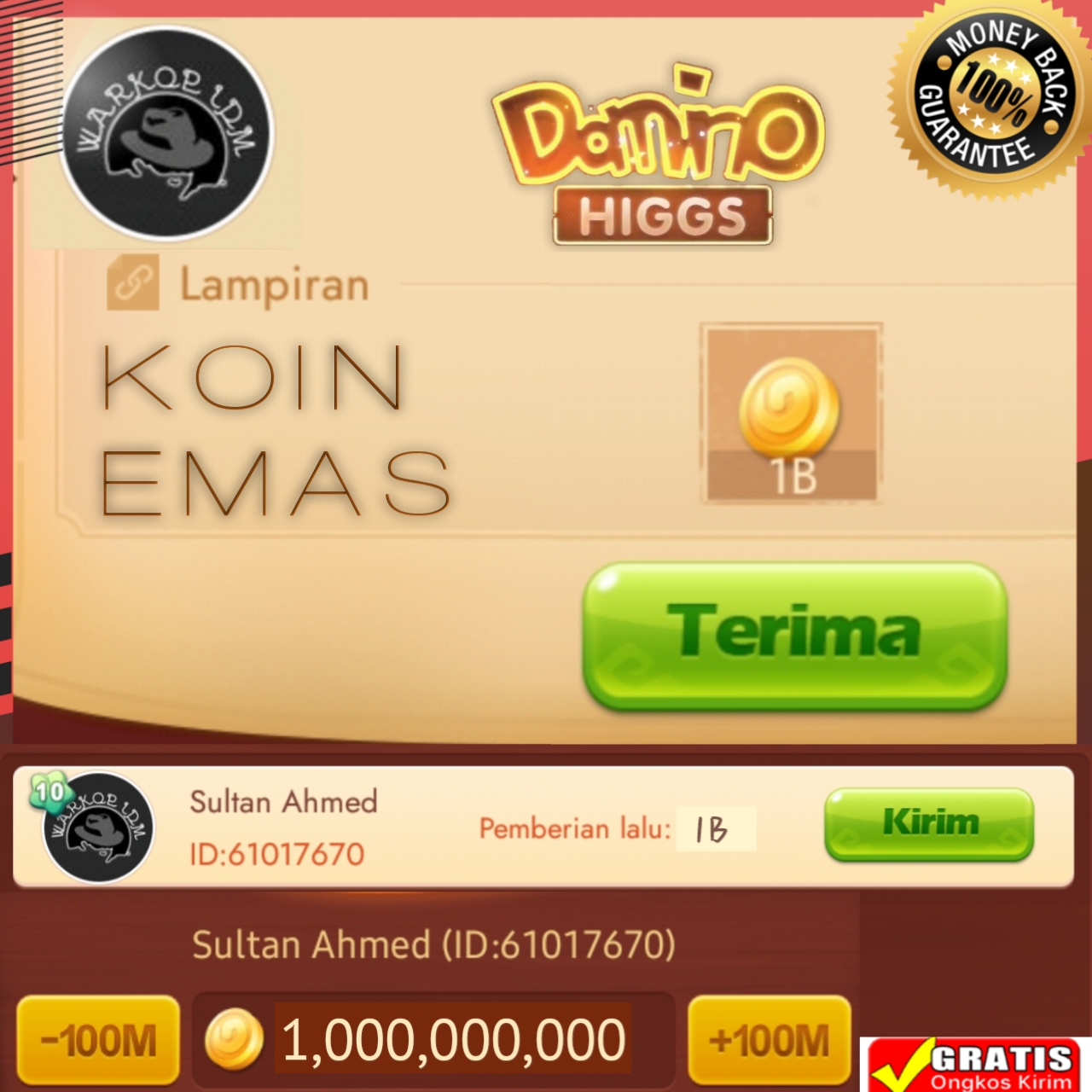 Jual 1B Koin Emas-D Higgs Games Island Warkop Idm | VCGamers