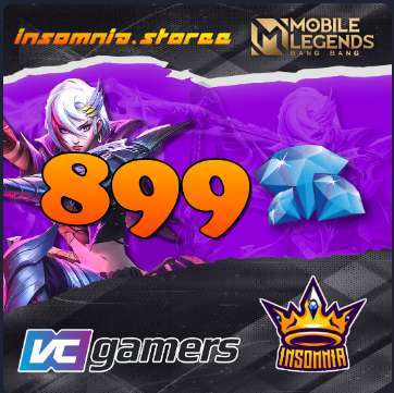 Jual 899 Diamonds Mobile Legends Insomnia.storee | VCGamers