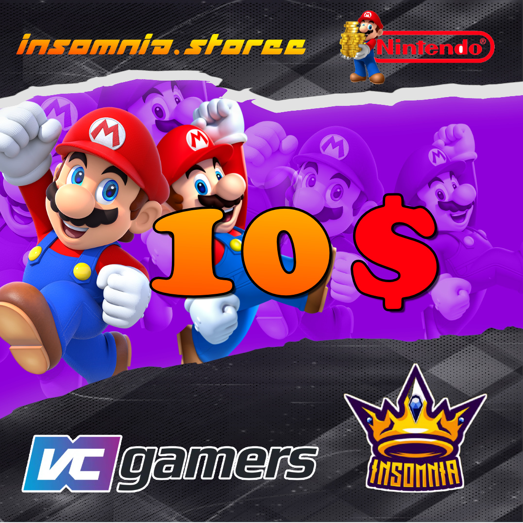 Jual Nintendo USD $10 Nintendo EShop Card Insomnia.storee | VCGamers